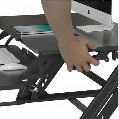 ONLINE Sit Stand Desk Adjustable Riser Ergonomic Work Station 890x522mm GSD06B
