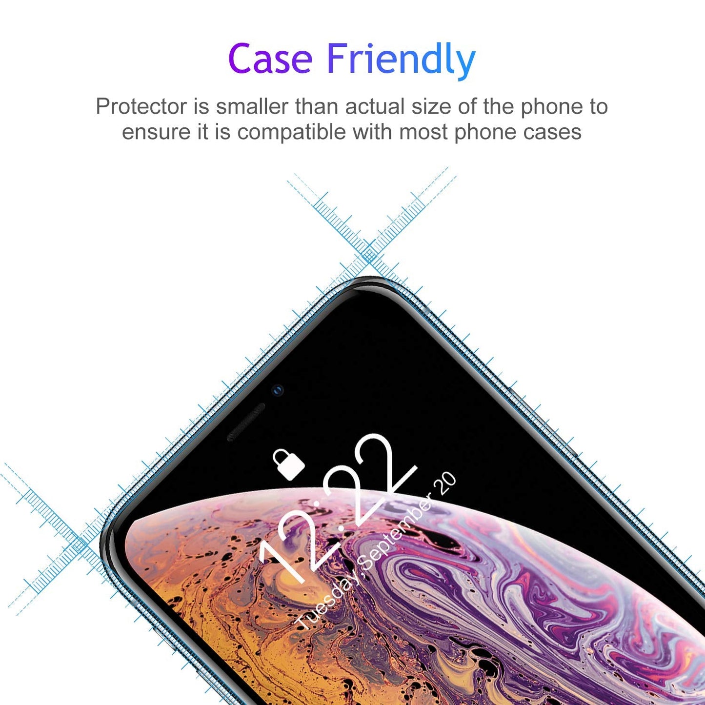 9d glass MaxGuard screen protector for iPhone