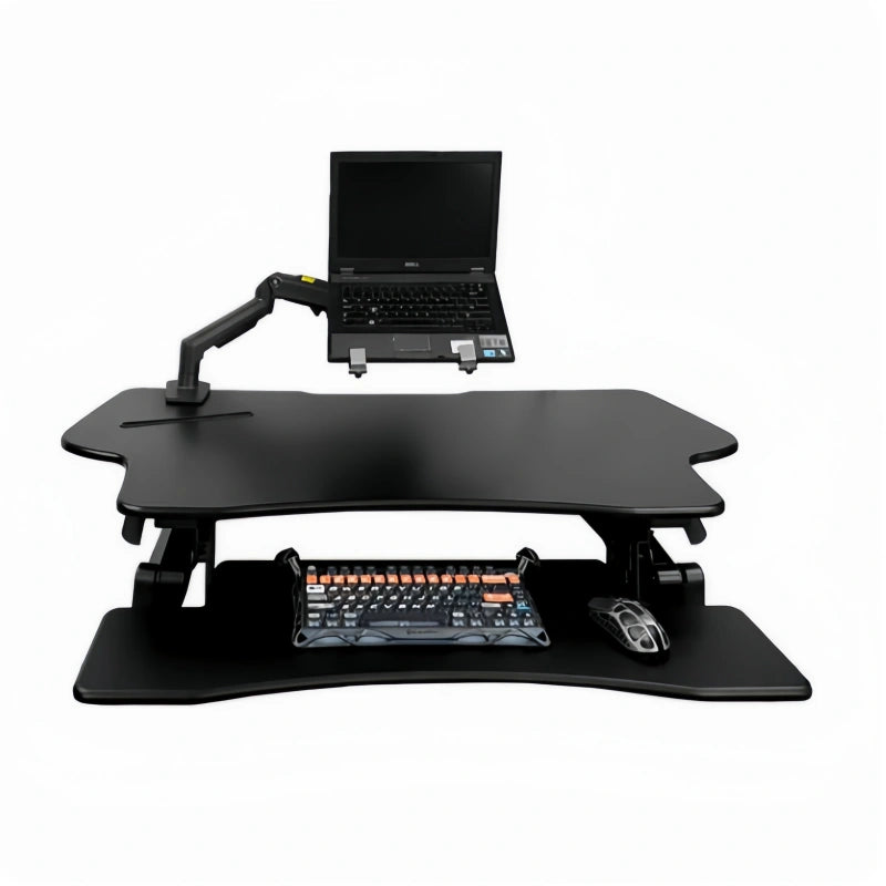 ONLINE Sit Stand Desk Adjustable Riser Ergonomic Work Station 1200x590mm GLD07L