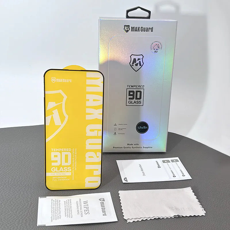 9d glass MaxGuard screen protector for iPhone