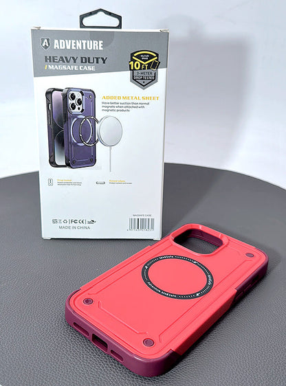 iPhone 15 6.1 Adventure heavy duty magsafe case (white box)