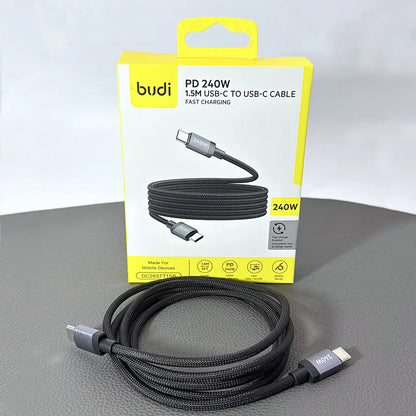 Budi DC265TT15B 1.5m 240W Type-C to C Cable