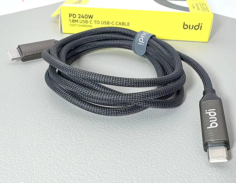 Budi DC267TT18 1.8m PD 240W Type-C to C Cable