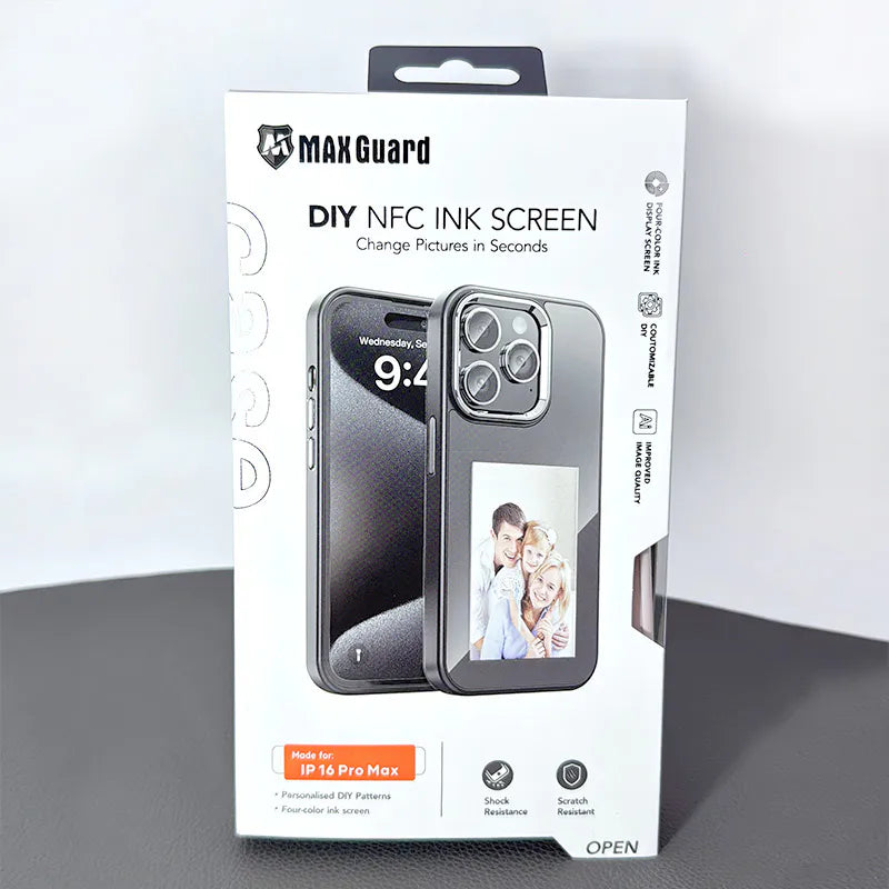Case for iPhone 15 Pro max 6.7 Maxguard DIY NFC Ink Screen