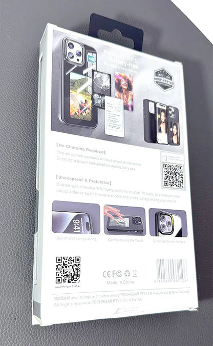 Case for Iphone 16 Pro 6.3 Maxguard DIY NFC Ink Screen