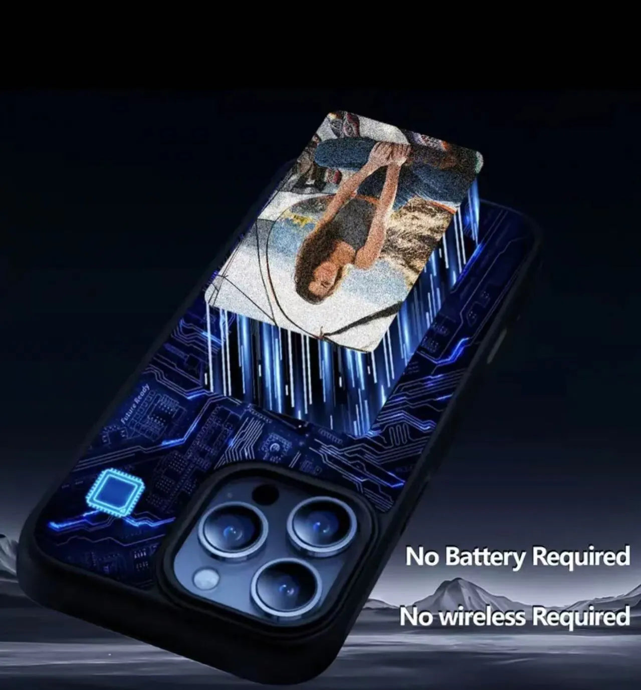 Case for Iphone 16 Pro 6.3 Maxguard DIY NFC Ink Screen