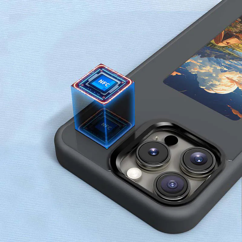 Case for Iphone 16 Pro 6.3 Maxguard DIY NFC Ink Screen
