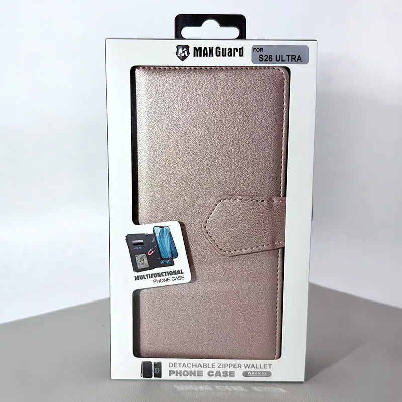 S26+ Plus Maxguard Detachable Magnetic Zipper Wallet Case