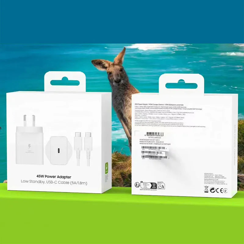 45W PD Power Adapter with Type-C to C Combo EPT4510XWJGJP