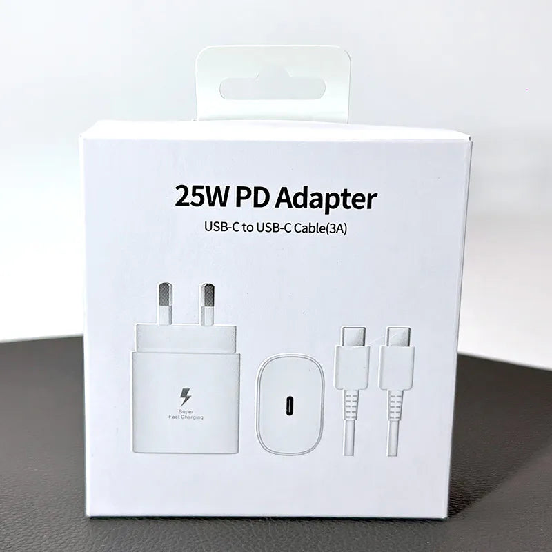 SAM OR PD EPTA800NBEGGB 25W wall charger with Type-C to C combo