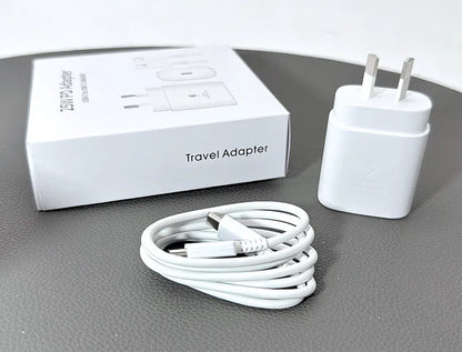 SAM OR PD EPTA800NBEGGB 25W wall charger with Type-C to C combo