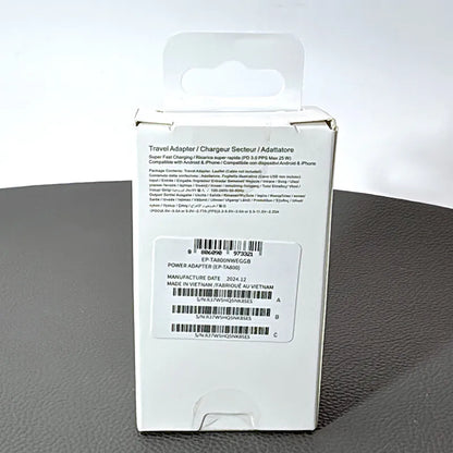 SAM OR PD EPTA800NWEGGB 25W wall charger