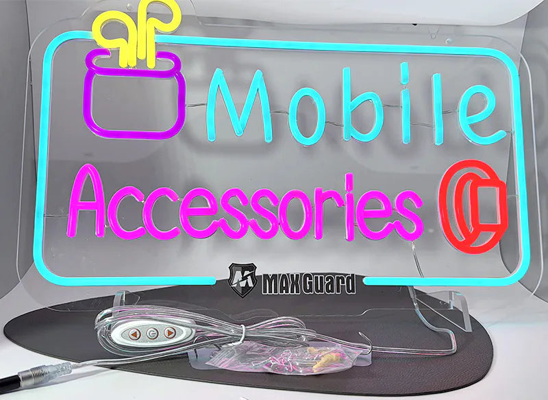 Maxguard F01 Mobile Accessories Neon Sign