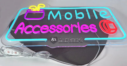 Maxguard F01 Mobile Accessories Neon Sign