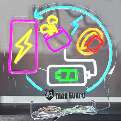 Maxguard F02 Mobile Accessories Neon Sign