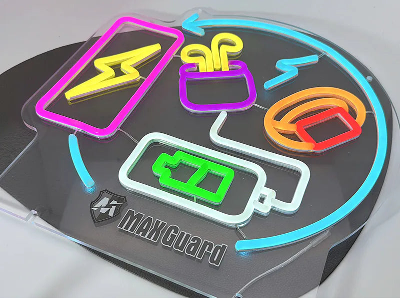 Maxguard F02 Mobile Accessories Neon Sign