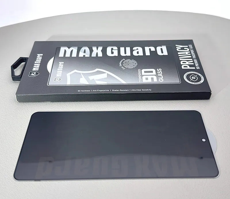 Fingerprint 9D Privacy Maxguard Glass Screen Protector for Samsung