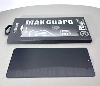 Fingerprint 9D Privacy Maxguard Glass Screen Protector for Samsung