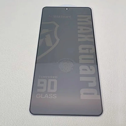 Fingerprint 9D Privacy Maxguard Glass Screen Protector for Samsung