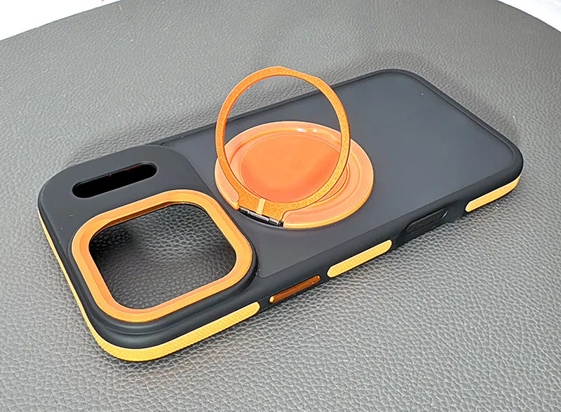 Case for Iphone 15 Pro 6.1 Frostring MagFit 360 Ring Holder