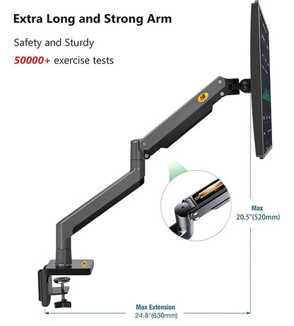 Full Motion Gas Swivel Mount for 22??-40?? Monitors G40