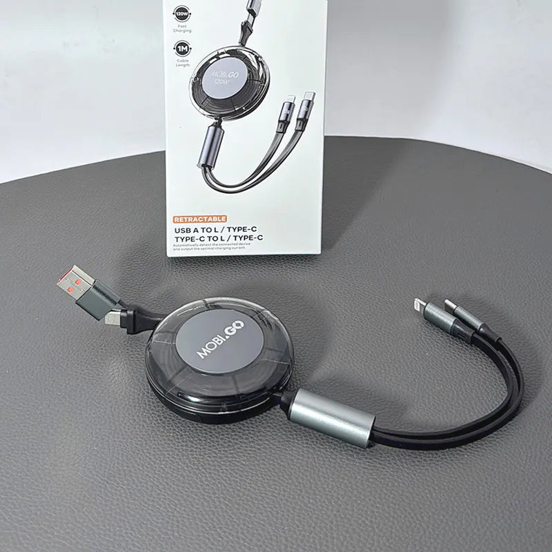 Mobigo GO2TLC 1m 3 in 1 Cable