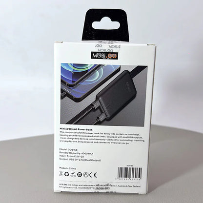 Mobigo GO515B 6000 mah Mini Power Bank