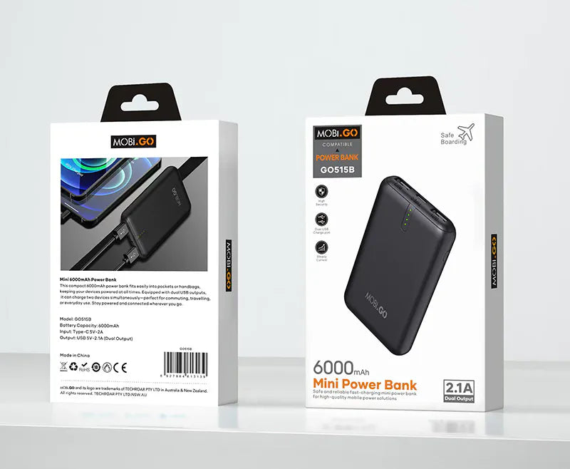 Mobigo GO515B 6000 mah Mini Power Bank