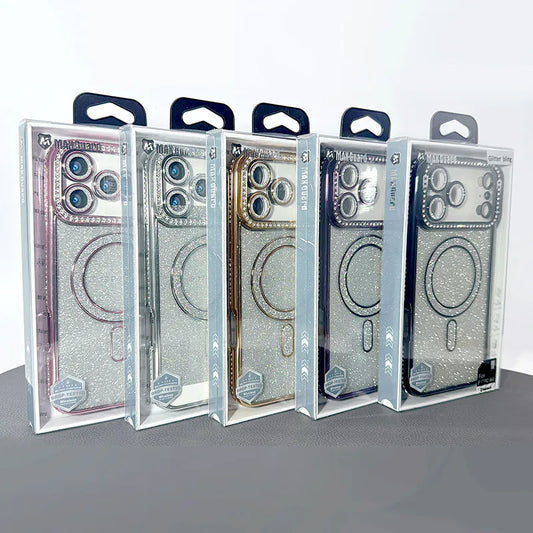 Case for iPhone 16 6.1 Kinglink Glitter Bling Design MagFit