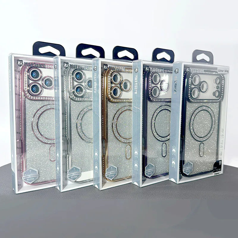 Case for iPhone 17 Pro 6.3 Kinglink Glitter Bling Design MagFit