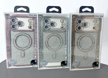Case for iPhone 16 6.1 Kinglink Glitter Bling Design MagFit