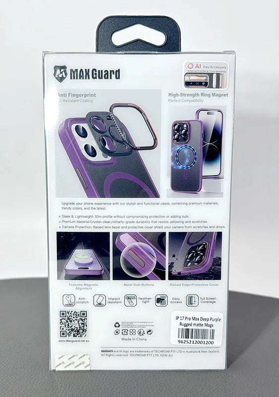 Case for iPhone 17 Pro 6.3 Kinglink Glitter Bling Design MagFit