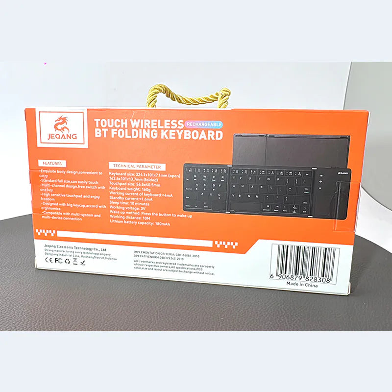 JEQANG JB830 Touch BT Folding Keyboard