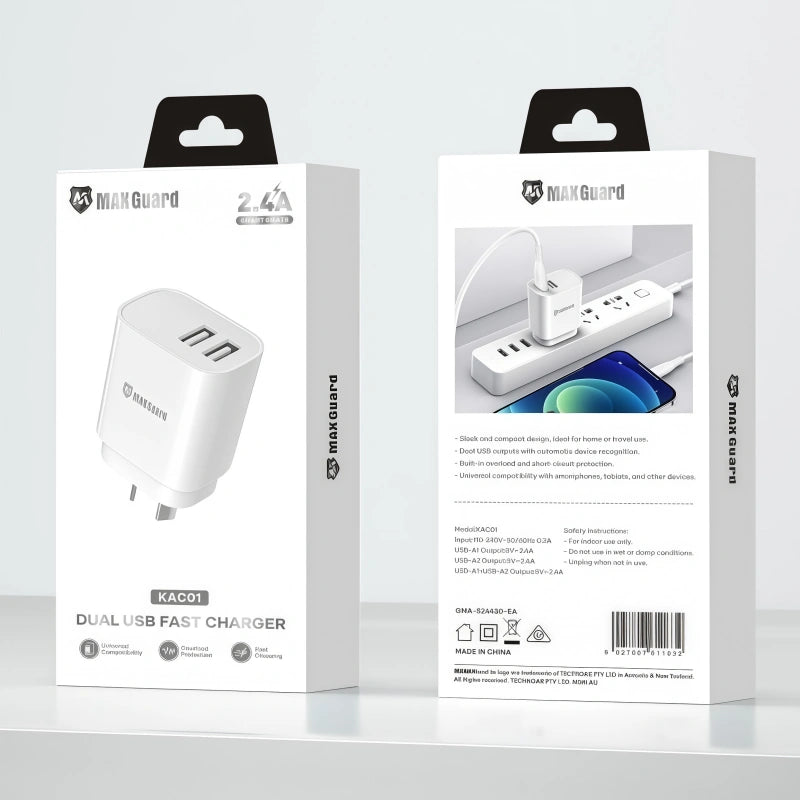 Maxguard KAC01 2.4A wall charger