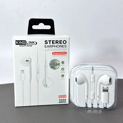 Kinglink KL016 lightning Plug & Play Stereo earphone (No Bluetooth Required)
