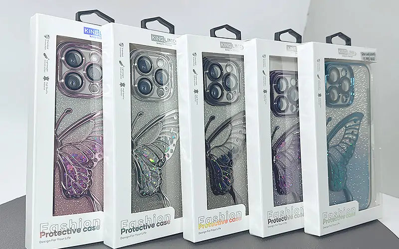 S25 Ultra Kinglink Glitter Sandy Butterfly case
