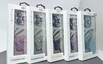 S26 Ultra Kinglink Glitter Sandy Butterfly case
