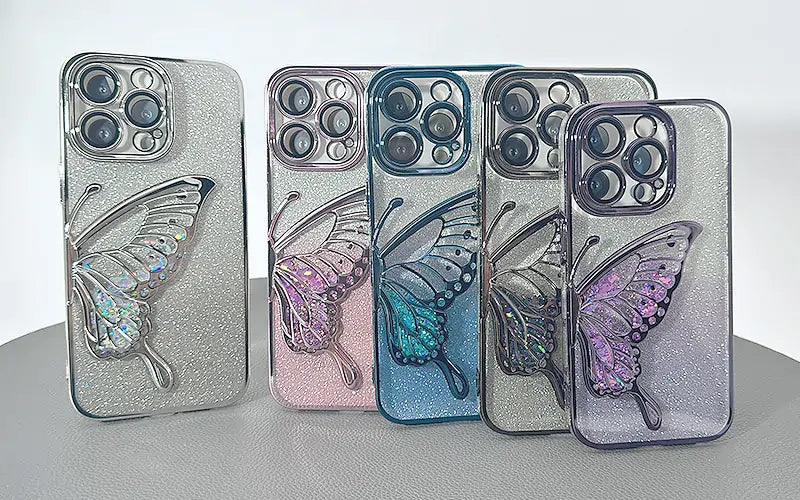 S26 Ultra Kinglink Glitter Sandy Butterfly case