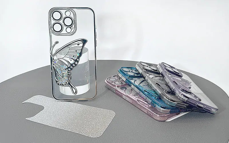 S25 Ultra Kinglink Glitter Sandy Butterfly case