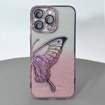 S26 Ultra Kinglink Glitter Sandy Butterfly case