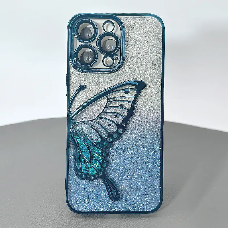 S25 Ultra Kinglink Glitter Sandy Butterfly case