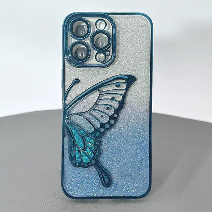 S26 Ultra Kinglink Glitter Sandy Butterfly case