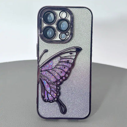 S25 Ultra Kinglink Glitter Sandy Butterfly case
