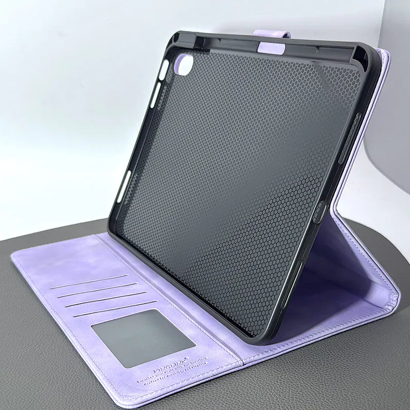 Case for iPad 11th (A16)/10th (A14) Kinglink Prime Folio Leather Tablet Protector (with penslot)