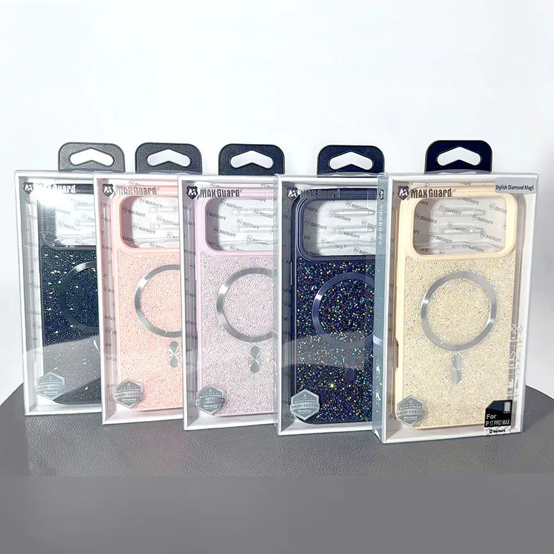 Case for iPhone 17 Pro max 6.9 Maxguard Stylish Diamond MagFit