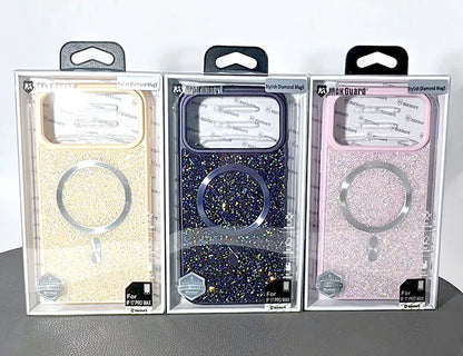 Case for iPhone 17 Pro 6.3 Maxguard Stylish Diamond MagFit