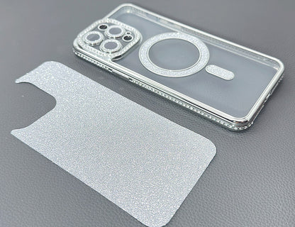 Case for iPhone 17 Pro 6.3 Kinglink Glitter Bling Design MagFit