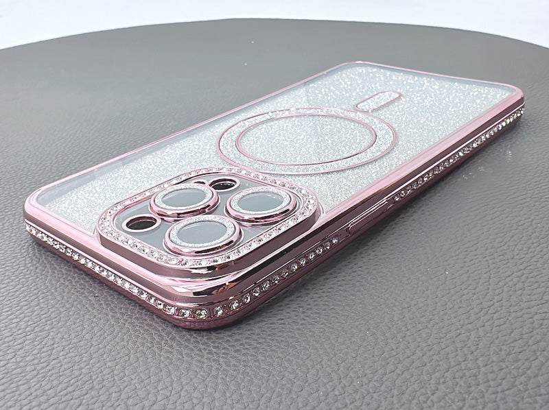 Case for iPhone 17 Pro 6.3 Kinglink Glitter Bling Design MagFit