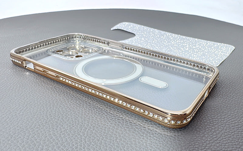 Case for iPhone 17 Pro 6.3 Kinglink Glitter Bling Design MagFit