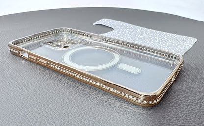 Case for iPhone 17 Pro 6.3 Kinglink Glitter Bling Design MagFit